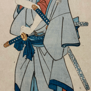 八代目市川團十郎 死絵 豊国三代 （１８５５）Toyokuni 3rd — antique Japanese ukiyo-e woodblock print