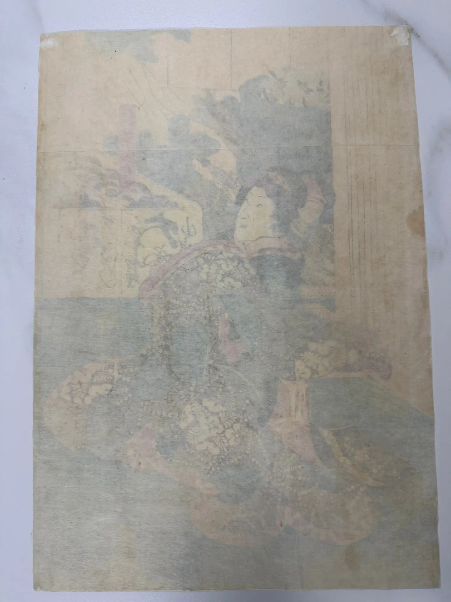 土左衛門伝吉 八百屋お七 下女お杉 豊国三代 — antique Japanese ukiyo-e woodblock print